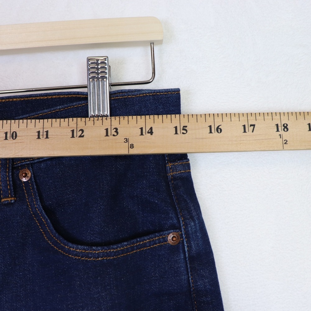 ABERCROMBIE & FITCH Dark Blue Ultra High Rise Ankle Straight Jeans 28/6s - Picture 6 of 9